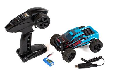 RGRC2501 RAGE Mini Trek MT 1/24 RTR Monster Truck - Black/Blue
