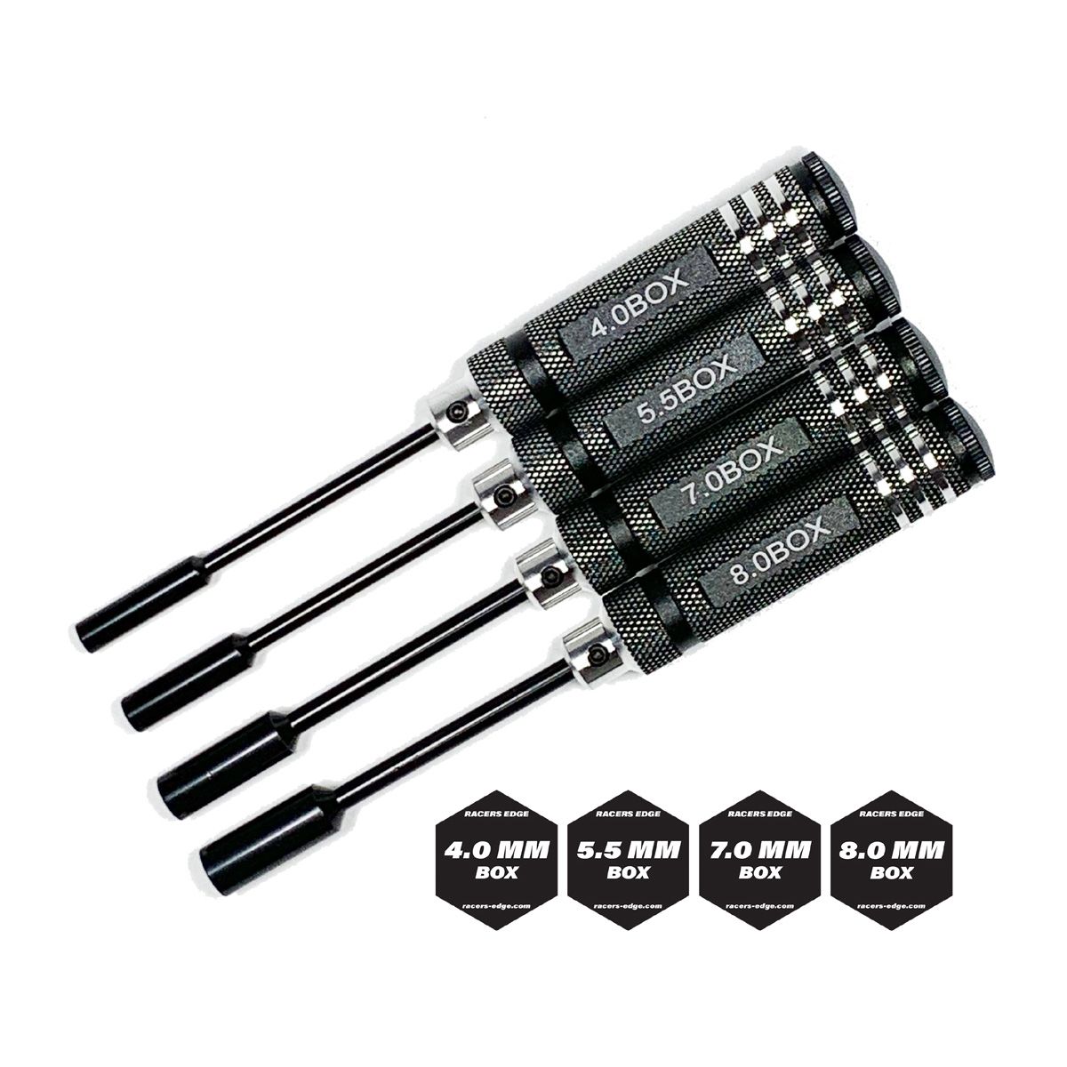 RCE7220 Metric Nut Driver Set w/ Black Handles