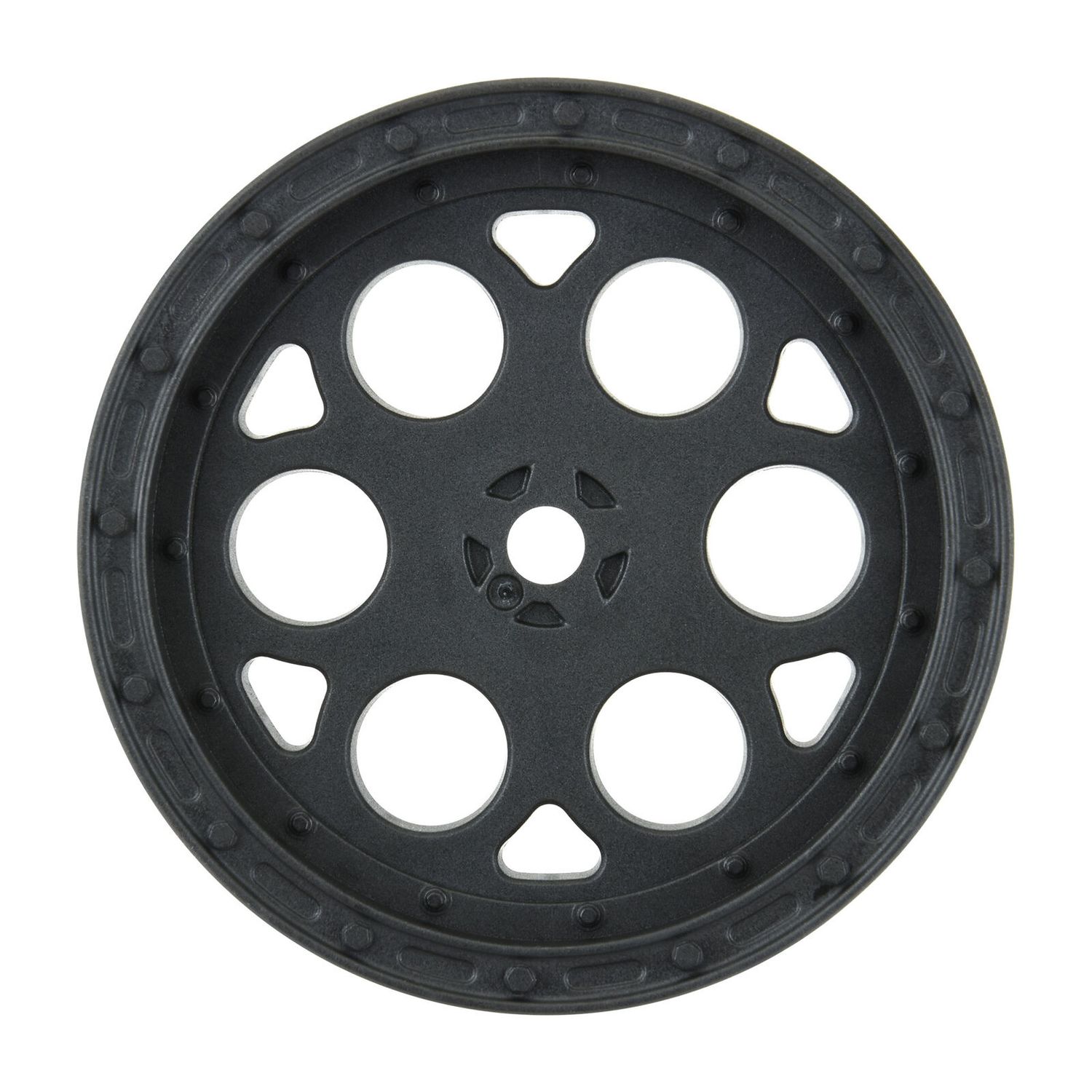 PRO278203 1/10 Showtime Front 2.2&quot; 12mm Sprint Car Wheels (2) Black