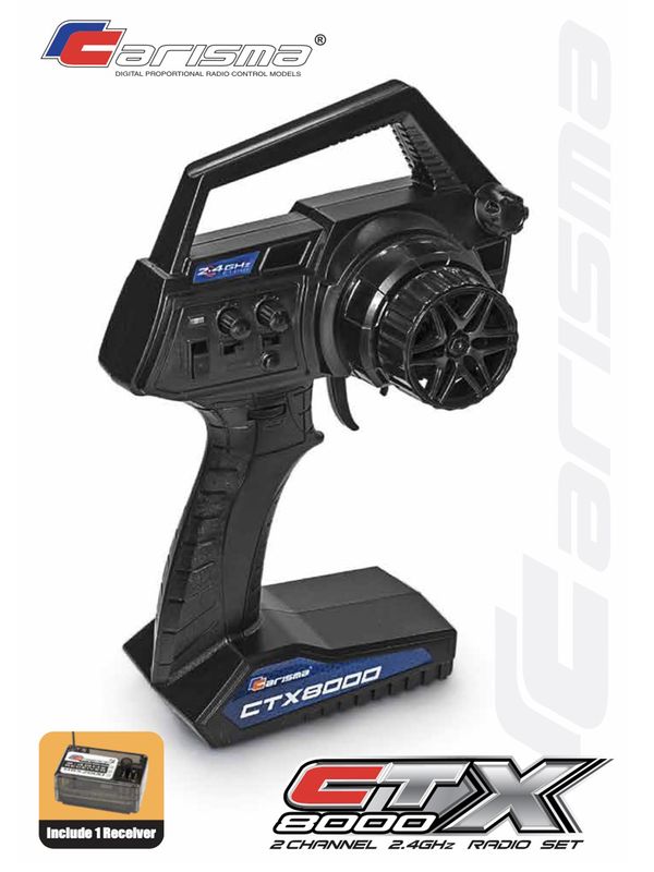 CIS16378 Carisma CTX-8000 2 Channel Pistol Radio with Receiver