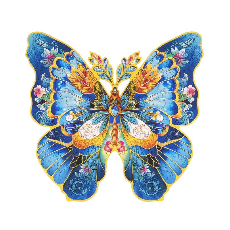 ROETA003 Rowood Morpho Helena Butterfly 200pc Wooden Jigsaw Puzzle