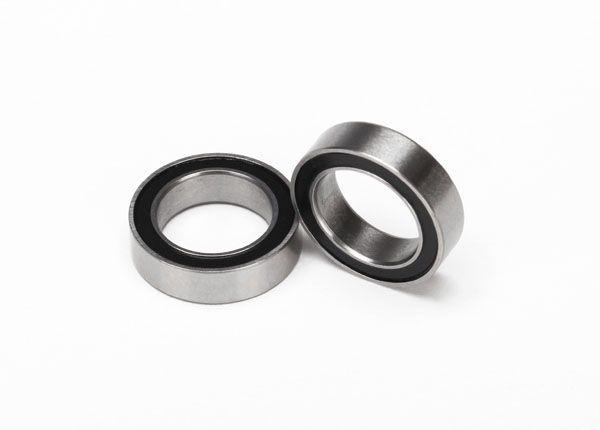5119A  Ball bearings, black rubber sealed (10x15x4mm) (2)