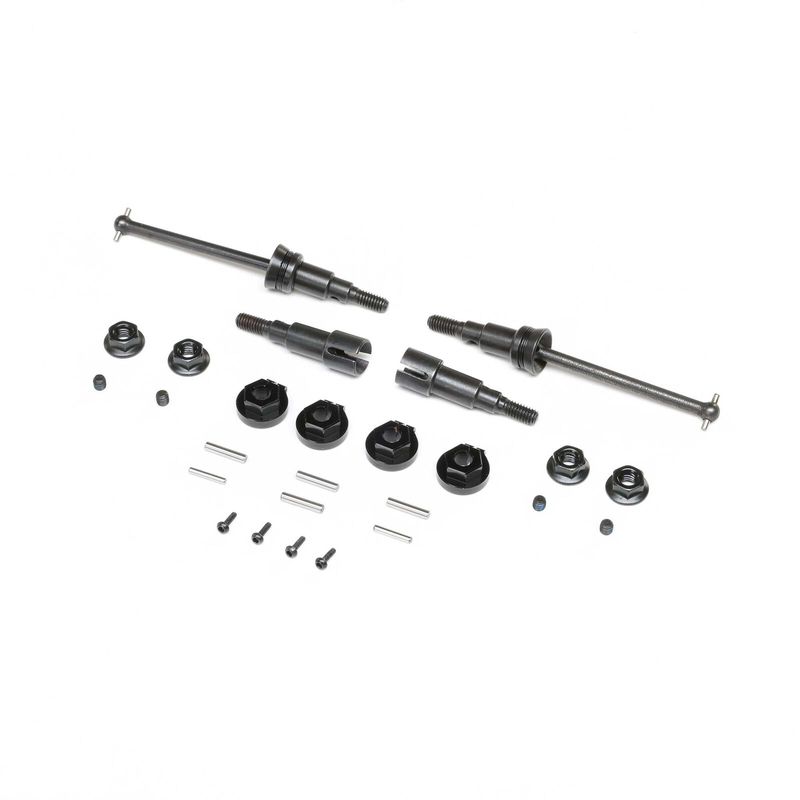 LOS-1929 Metal Axle &amp; Hex Set: GROM NASCAR