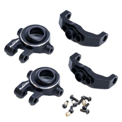 PHB5207 Aluminum C Hub and Steering Knuckles-Black for Traxxas TRX-4M