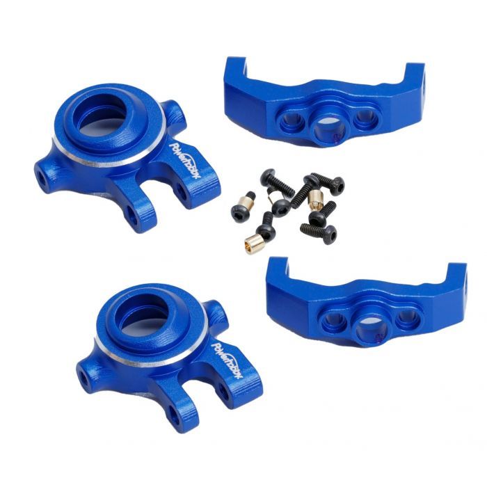 PHB5206 Aluminum C Hub and Steering Knuckles Blue Traxxas TRX-4M