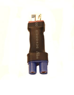 RCE1607 Battery/ESC Adapter: EC3 Battery to Male T-Plug