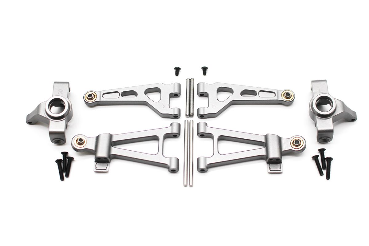 RCE6420 Aluminum Front Arm &amp; Knuckle Set for BlackZon Slyder