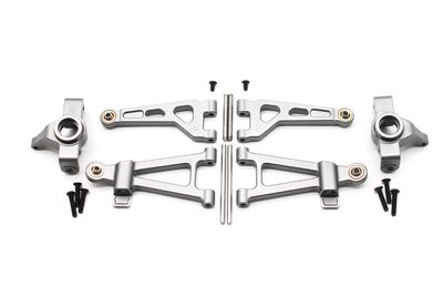 RCE6420 Aluminum Front Arm &amp; Knuckle Set for BlackZon Slyder