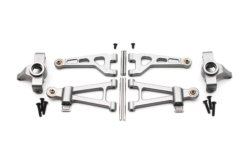 RCE6420 Aluminum Front Arm &amp; Knuckle Set for BlackZon Slyder
