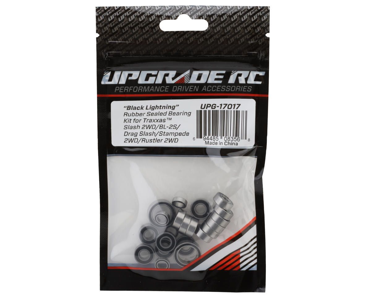 UPG-17017 UpGrade RC &quot;Black Lightning&quot; Rubber Sealed Bearing Kit for Traxxas 2WD BL-2S/Slash/Drag Slash/Stampede/Rustler