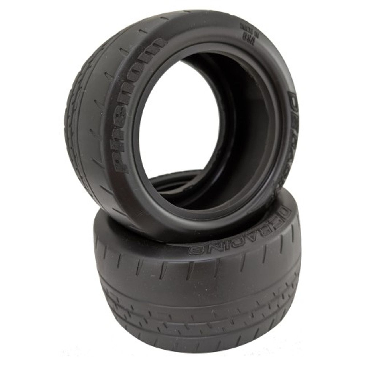 DER-PBR-C1 DE Racing Phenom 2.2 Buggy Rear Racing Tires w/Red Insert (2) (Clay)