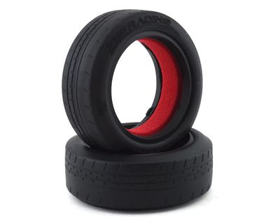 DER-PBF-C1 DE Racing Phenom Front Racing Tires w/Red Insert (2) (Clay)