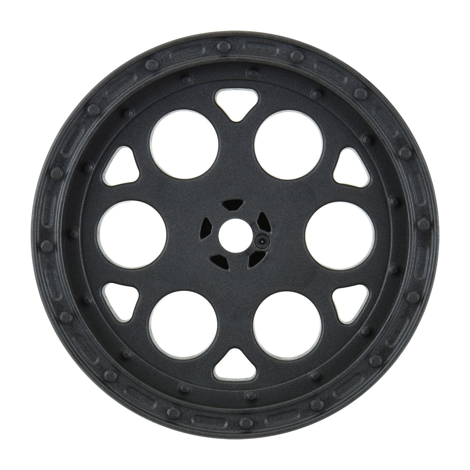 PRO278303 1/10 Showtime Rear 2.2&quot; 12mm Sprint Car Wheels (2) Black