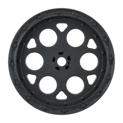 PRO278303 1/10 Showtime Rear 2.2&quot; 12mm Sprint Car Wheels (2) Black