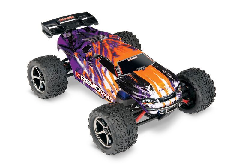 71076-8 - PRPL   Fully assembled, Ready-To-Race with Traxxas Stability Management (TSM), TQi 2.4 GHz radio system, Velineon® 380 motor, VXL-3m electronic speed control, 7.2 volt NiMH battery, 2-amp US