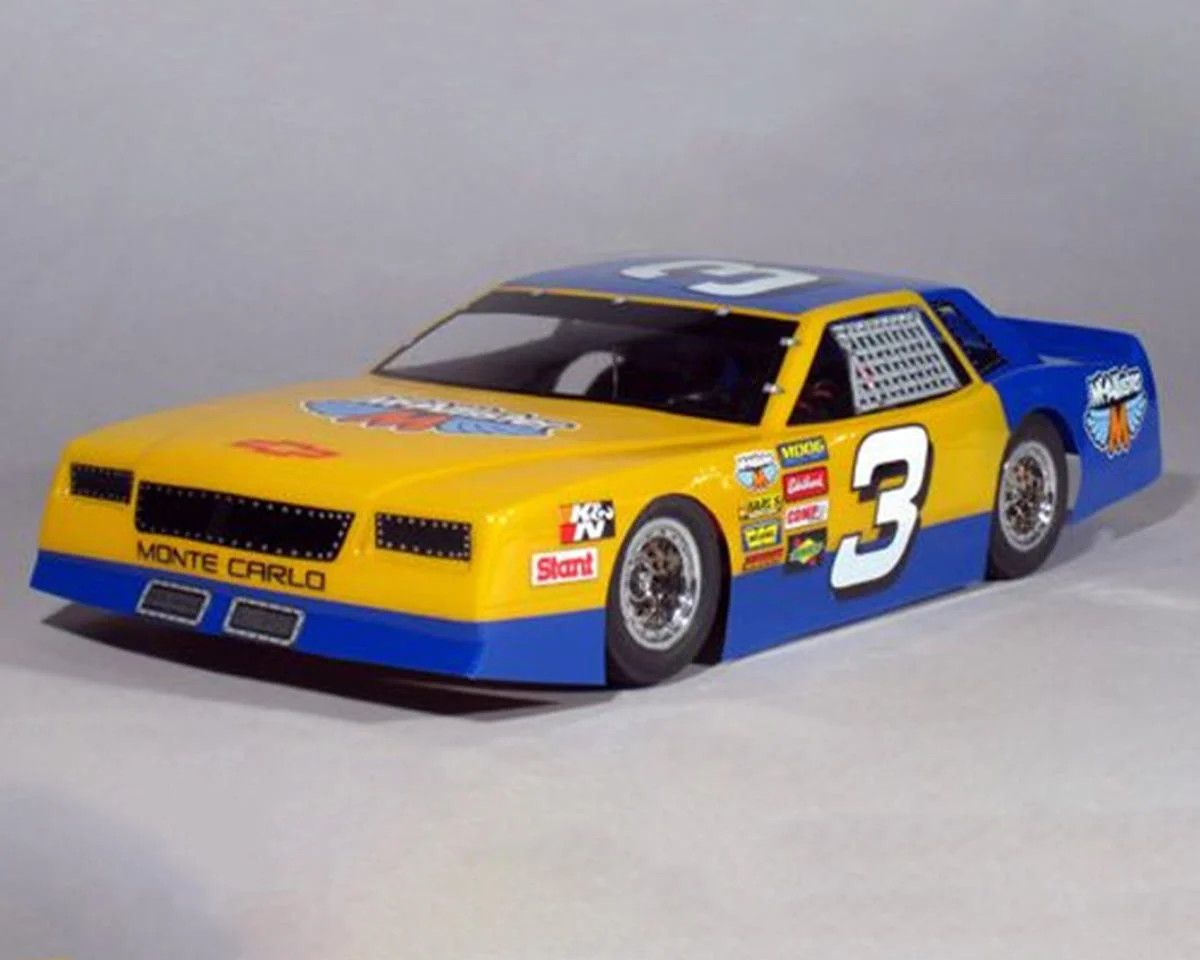 MCA267 McAllister Racing Mini 70s Monte Carlo Late Model Body Dirt Oval Body (Clear)