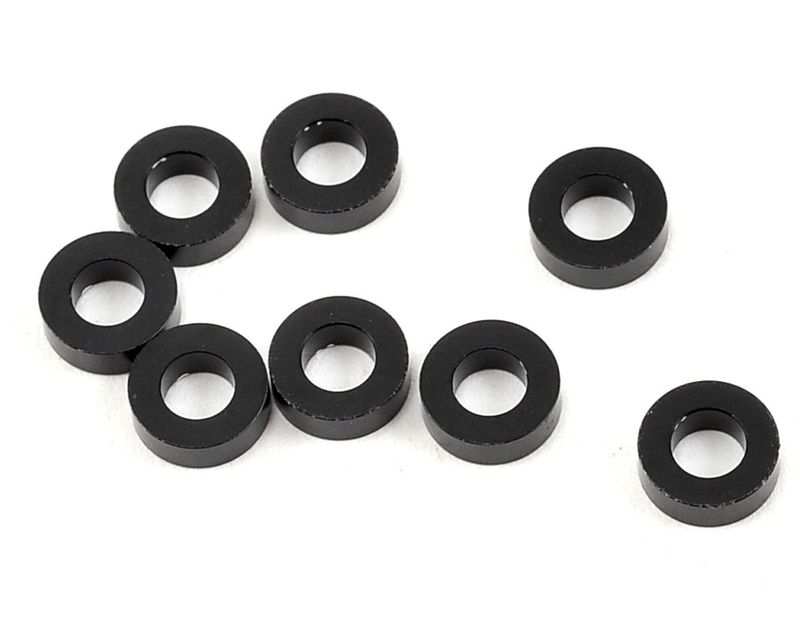 YOKZC-A3620BA Yokomo 3x6x2.0mm Aluminum Shim (Black) (8)