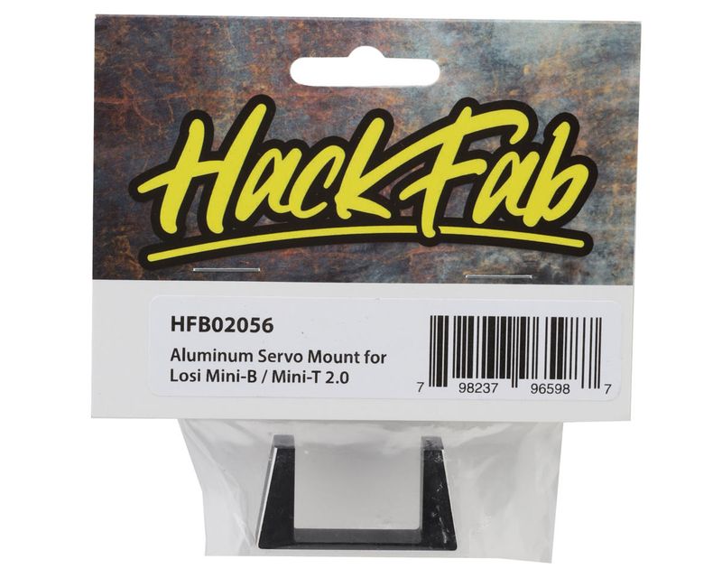 HFB02056 HackFab Losi Mini-B/Mini-T Aluminum Servo Mount (Black)