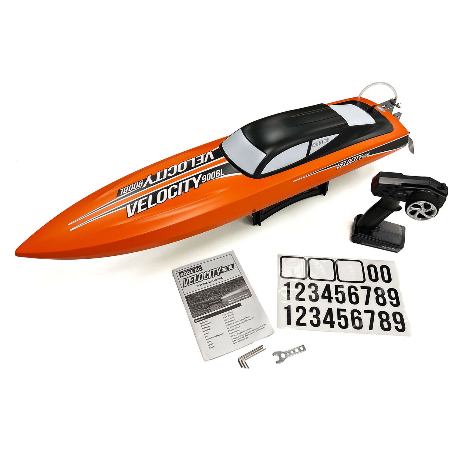 RGRB1209 Velocity 900BL Brushless Deep Vee RTR Boat