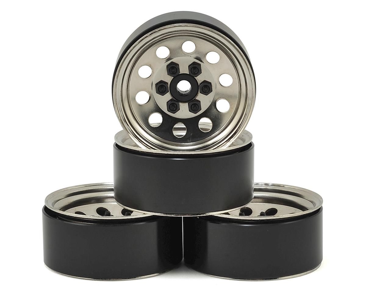 RC4ZW0073 RC4WD Pro10 1.9&quot; Steel Stamped Beadlock Wheel (Silver) (4)