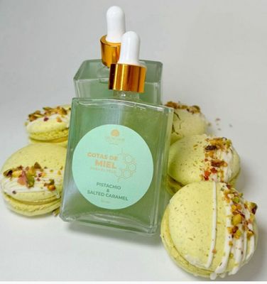 Gotas de miel pistacho & salted caramel