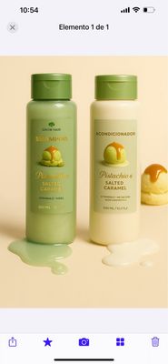 Shampo y acondicionador de pistachio