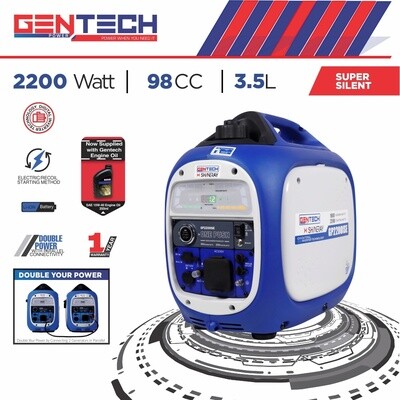 Gentech GP2200iSEBL Pure Sine Wave Inverter Generator