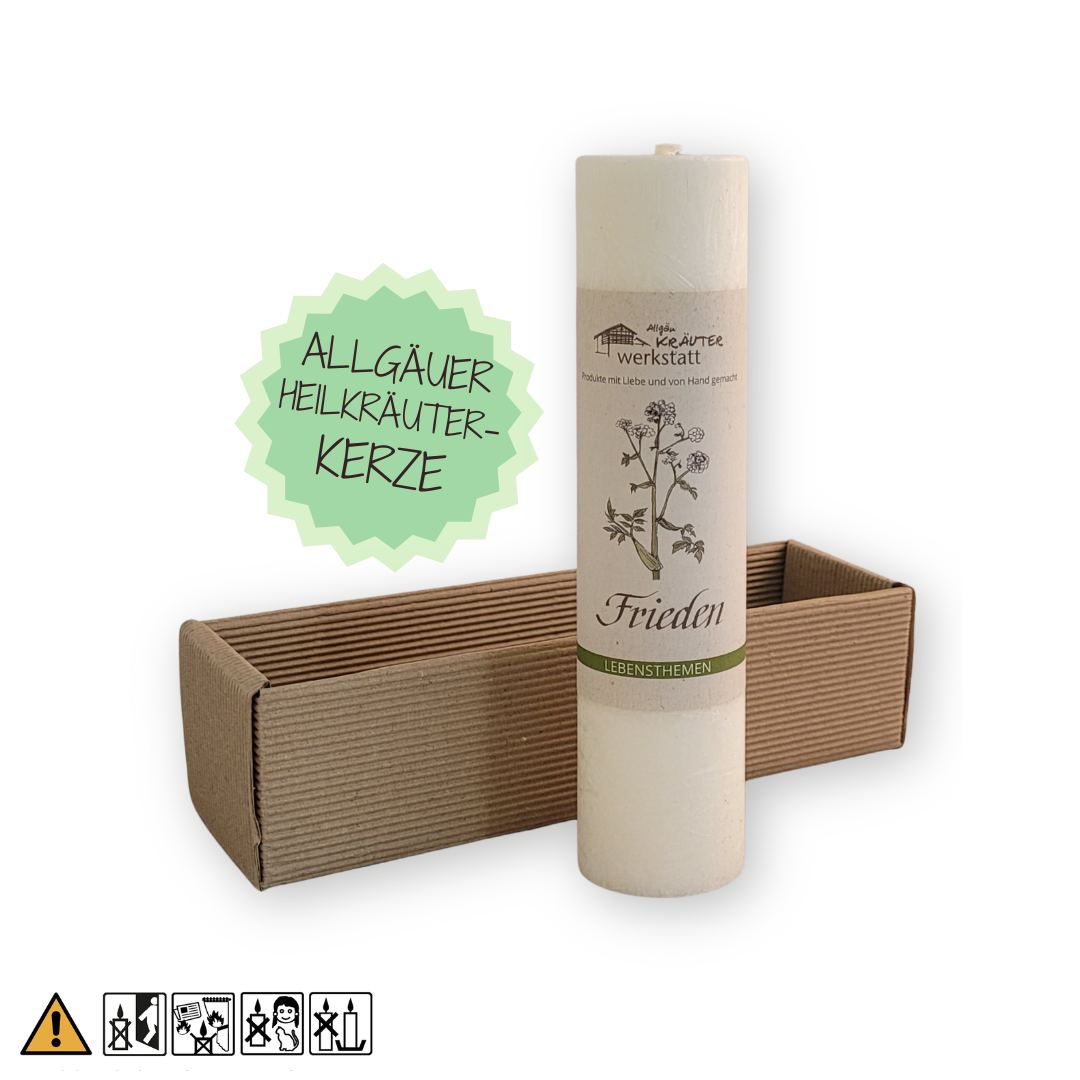 Frieden - Allgäuer Heilkräuter-Kerze