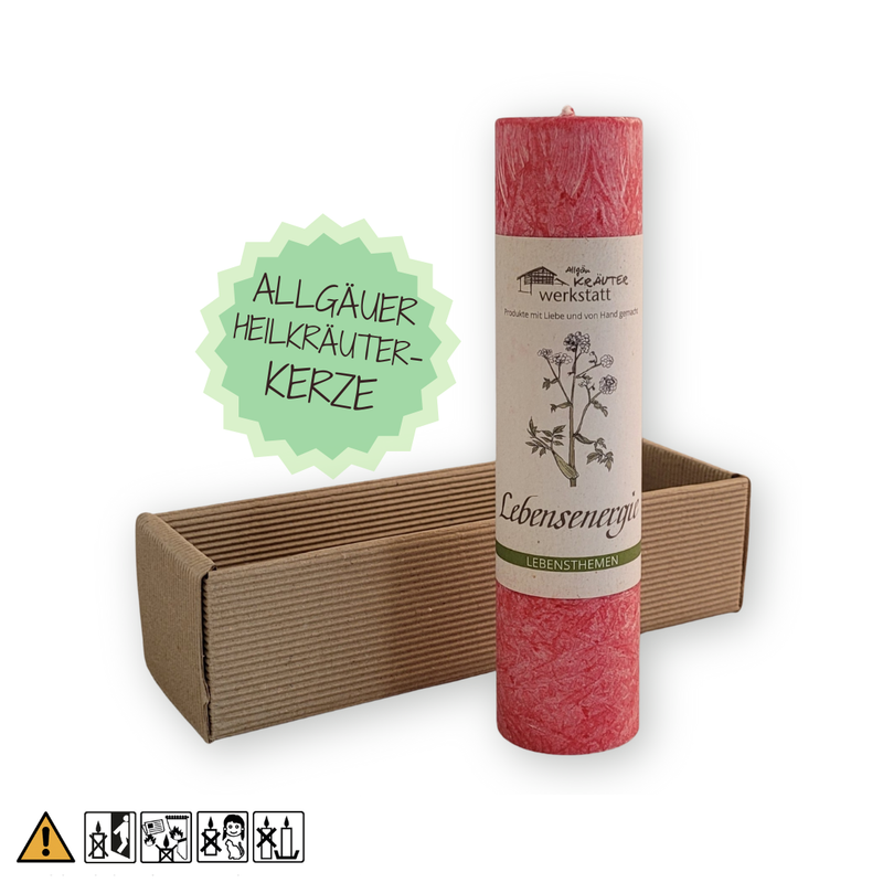 Lebensenergie - Allgäuer Heilkräuter-Kerze Lebensenergie - Allgäuer Heilkräuter-Kerze