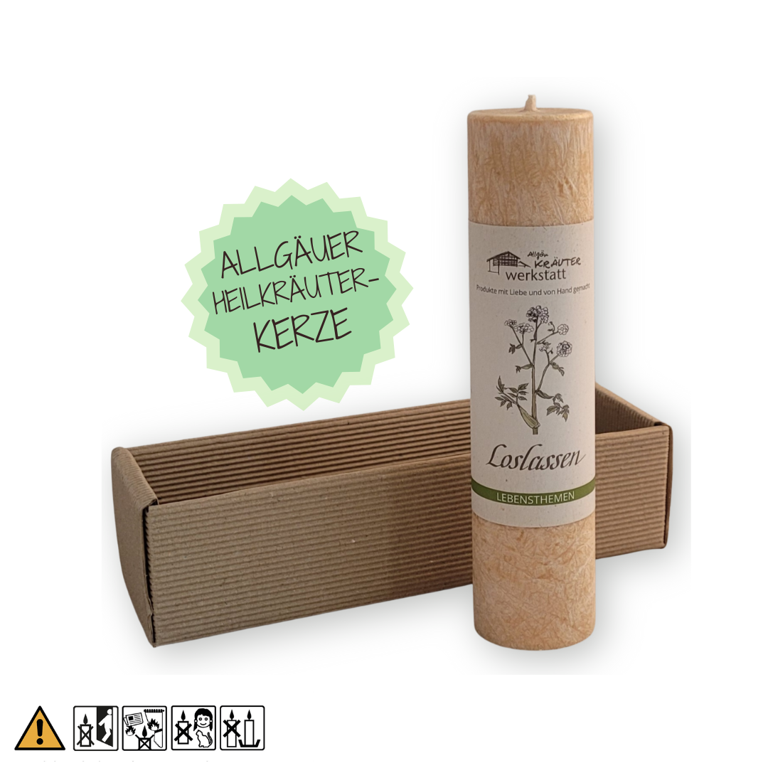 Loslassen - Allgäuer Heilkräuter-Kerze