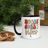 Holly Jolly Vibes Color Inside Mug