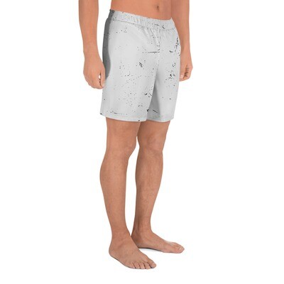 Trendy Grey Splatter Men&#39;s Athletic Shorts