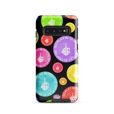 Colorful Savage Alert Black &#39;Go Play in Traffic&#39; Samsung® Tough Case