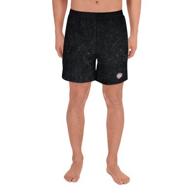 Trendy Black Splat - Men's Athletic Shorts