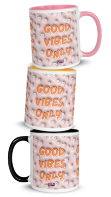 Retro &#39;Good Vibes Only&#39; 11oz Ceramic Mug
