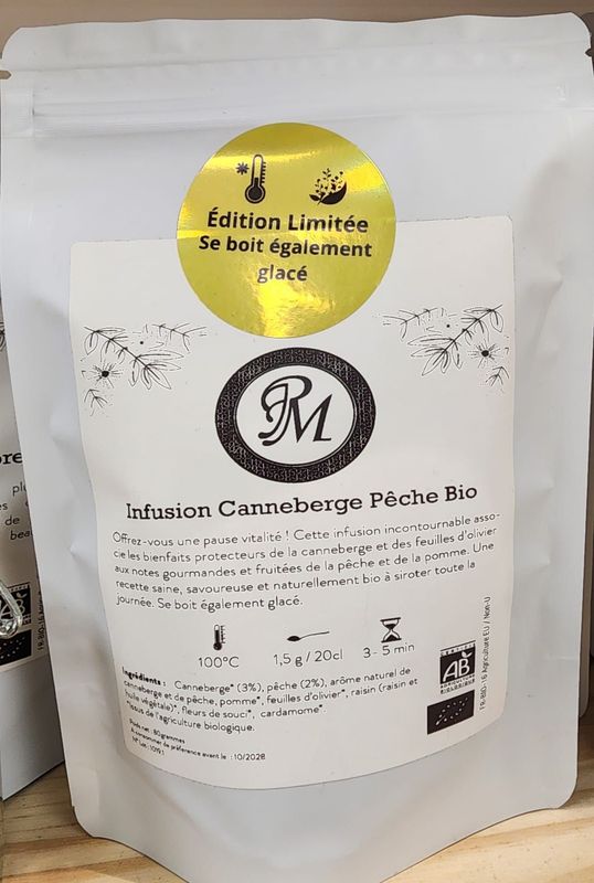 Infusion Canneberge Pêche Bio