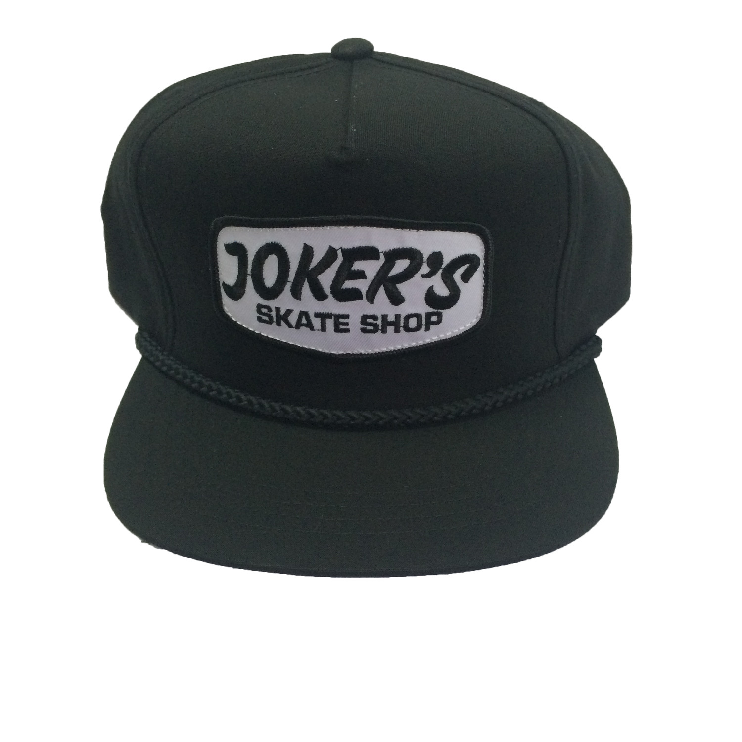 Jokers Classic Logo Patch Rope Hat Black