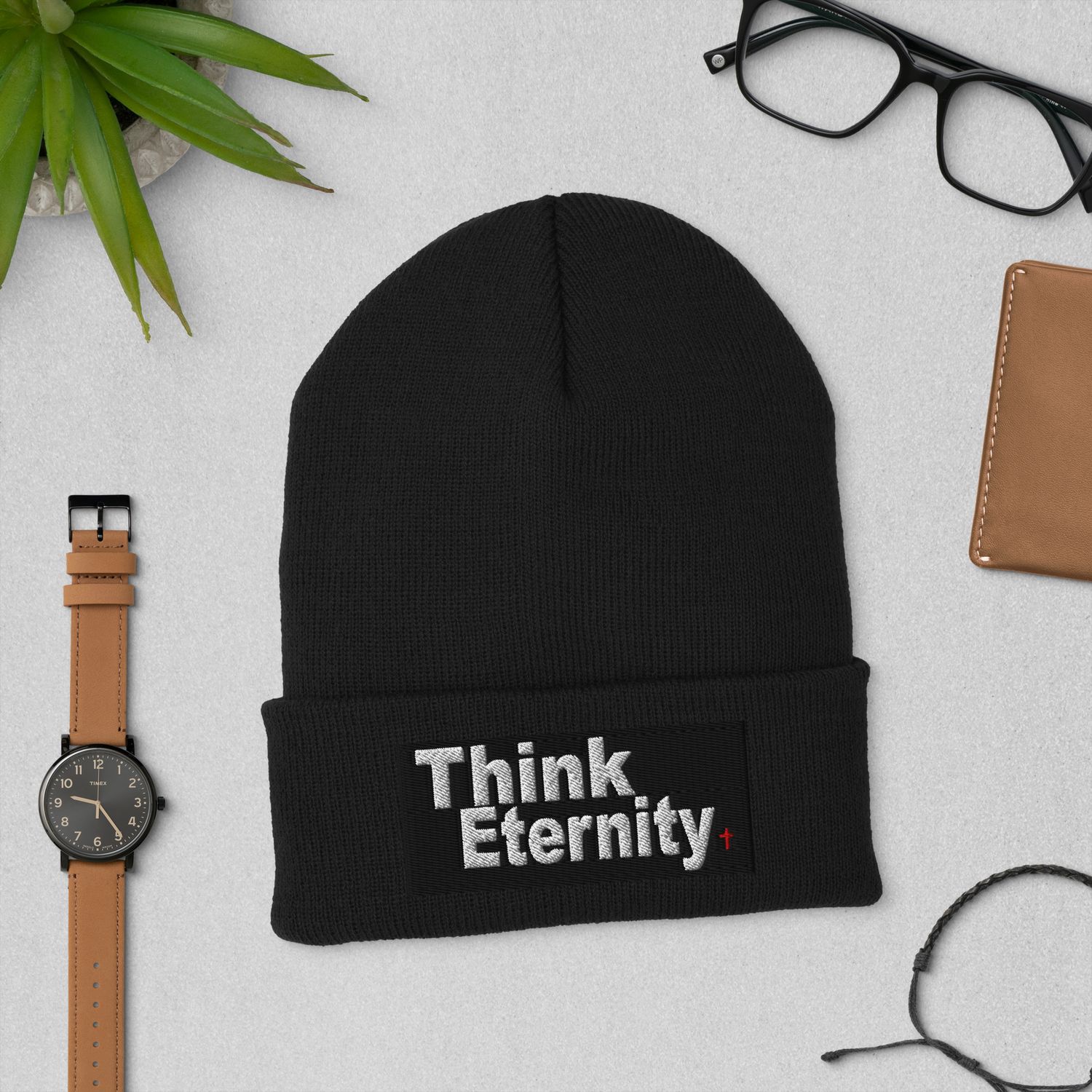 Think Eternity Cuffed Beanie
