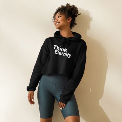 Think Eternity Crop Hoodie