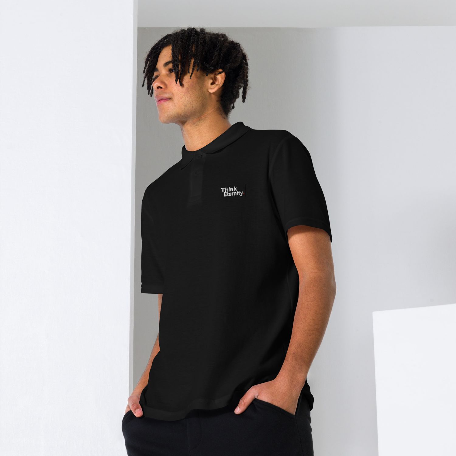 Think Eternity Unisex pique polo shirt