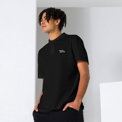 Think Eternity Unisex pique polo shirt