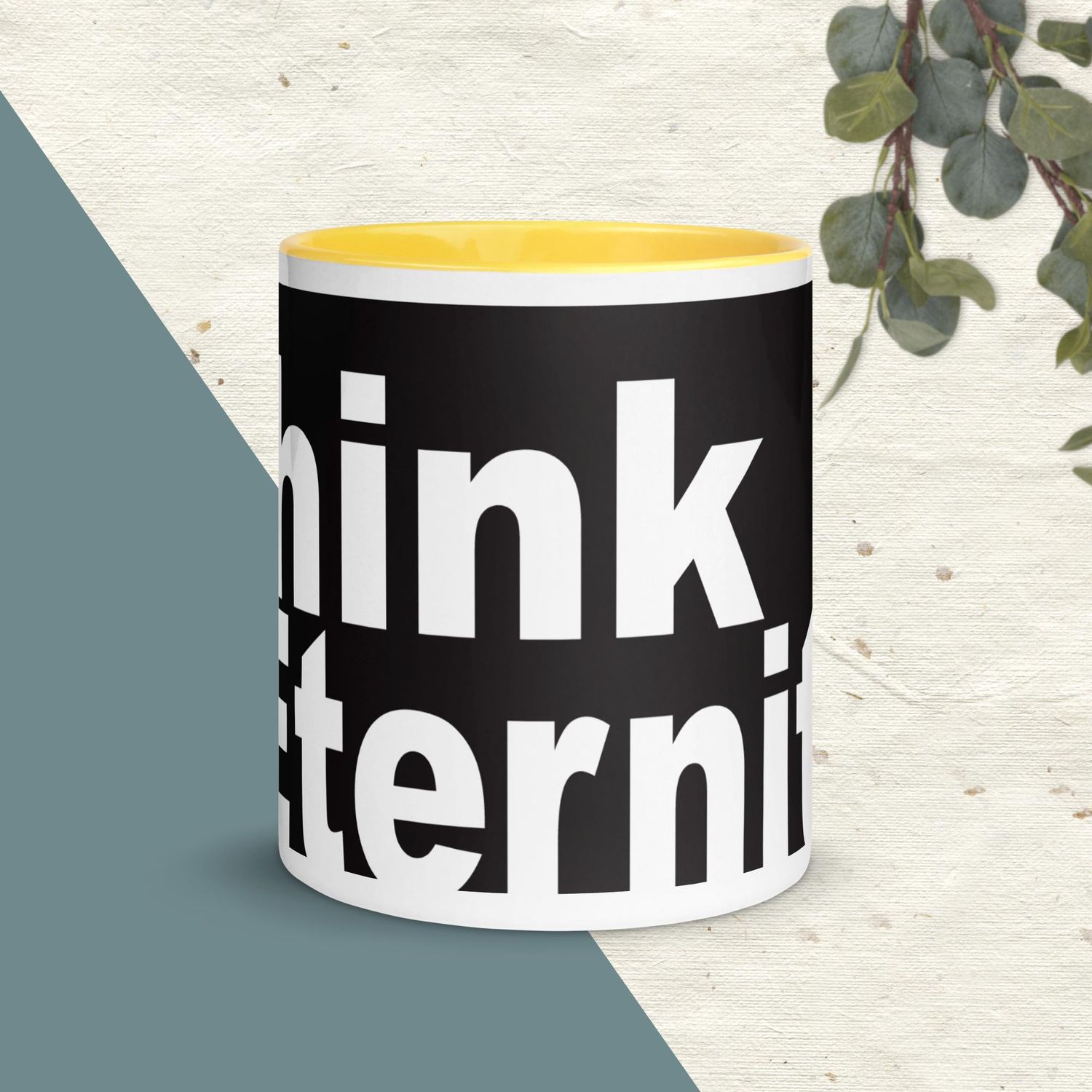 Think Eternity Mug with Color Inside