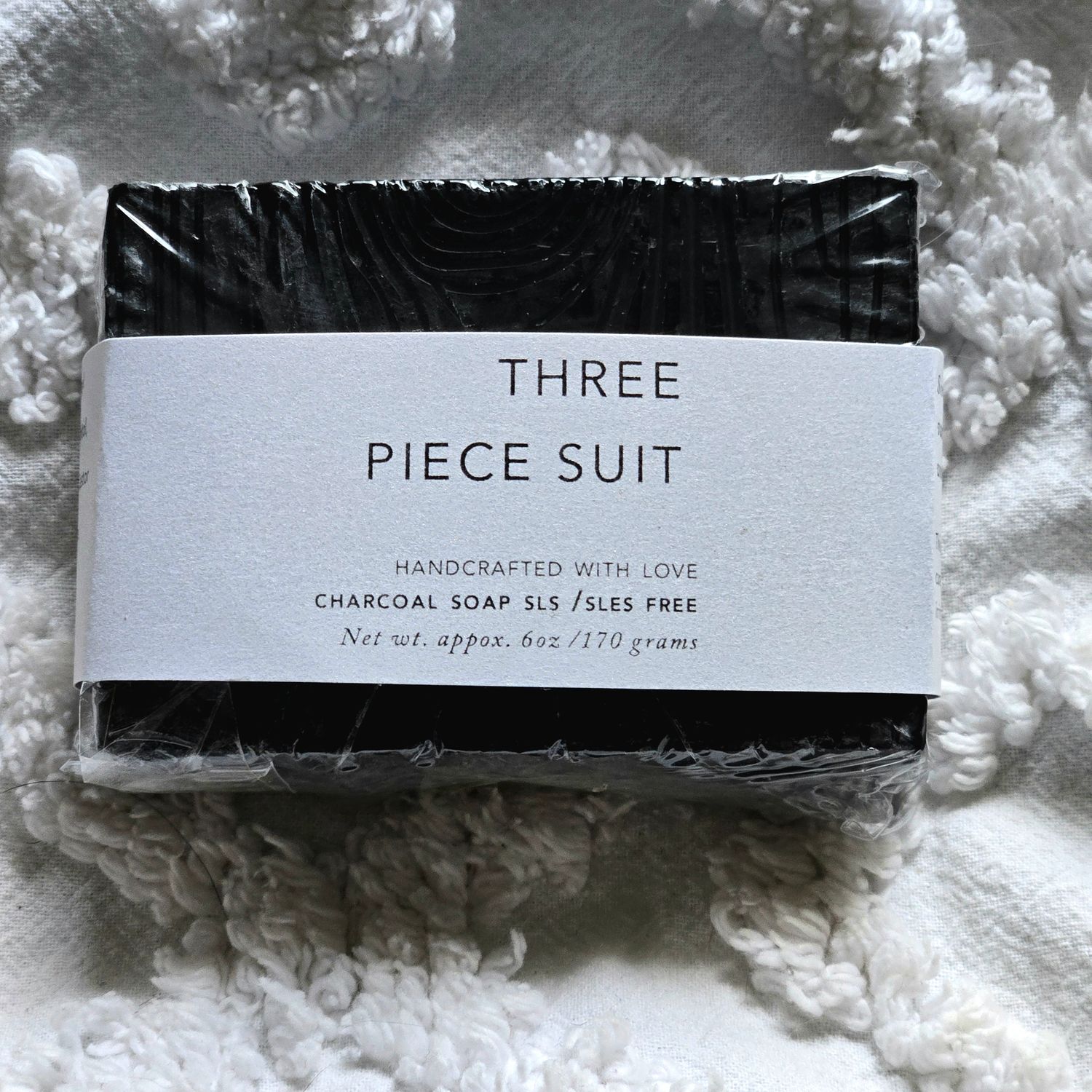 Three PieceSuit |Coconut coal Soap |No SLES &amp; SLS| scented