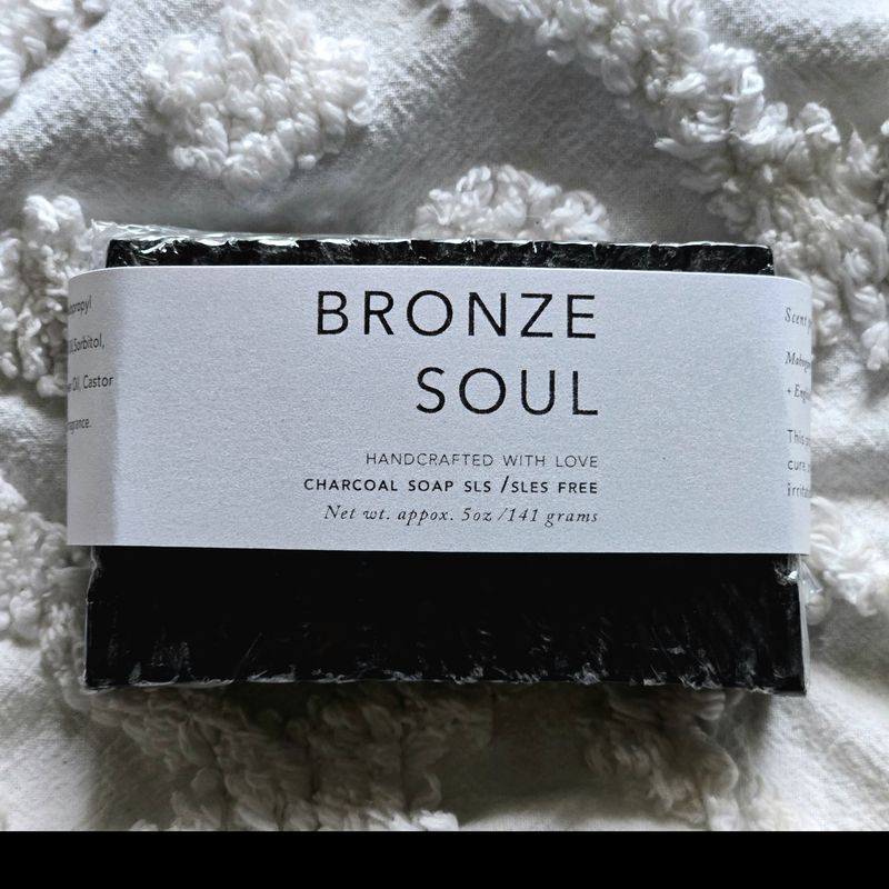 Bronze Soul | Coconut coal Soap |No SLES &amp; SLS| scented