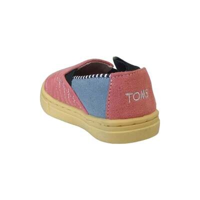 T Kids Luca Ballet Pink Wavy Quilted Microsuede Shoes
