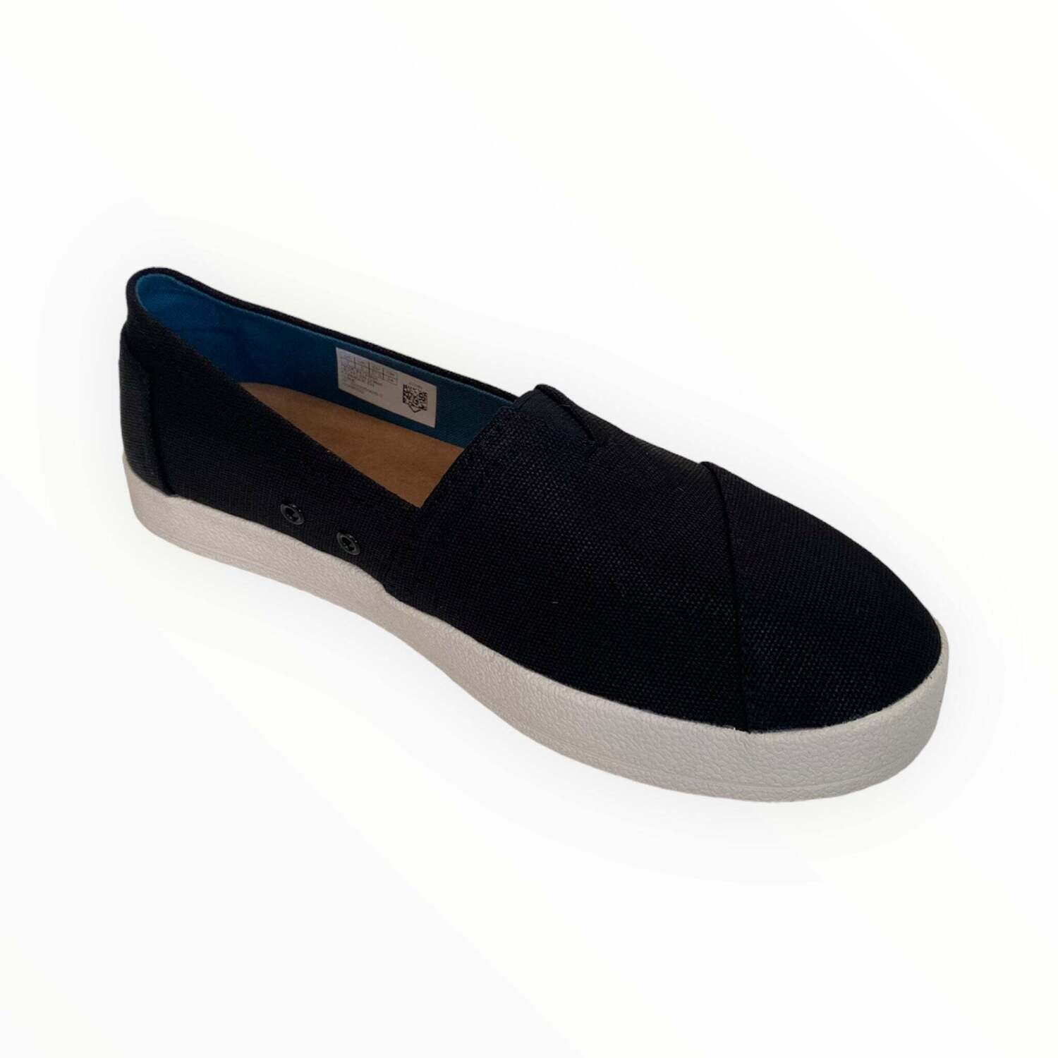 T Women&#39;s Avalon Black Coated Canvas Shoes