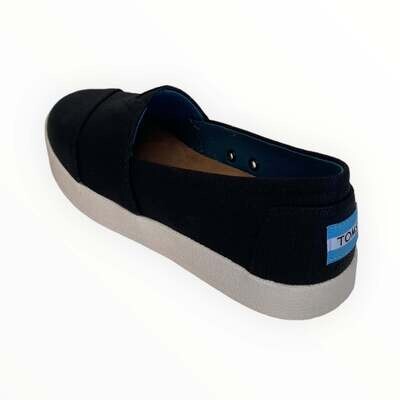 T Women&#39;s Avalon Black Coated Canvas Shoes