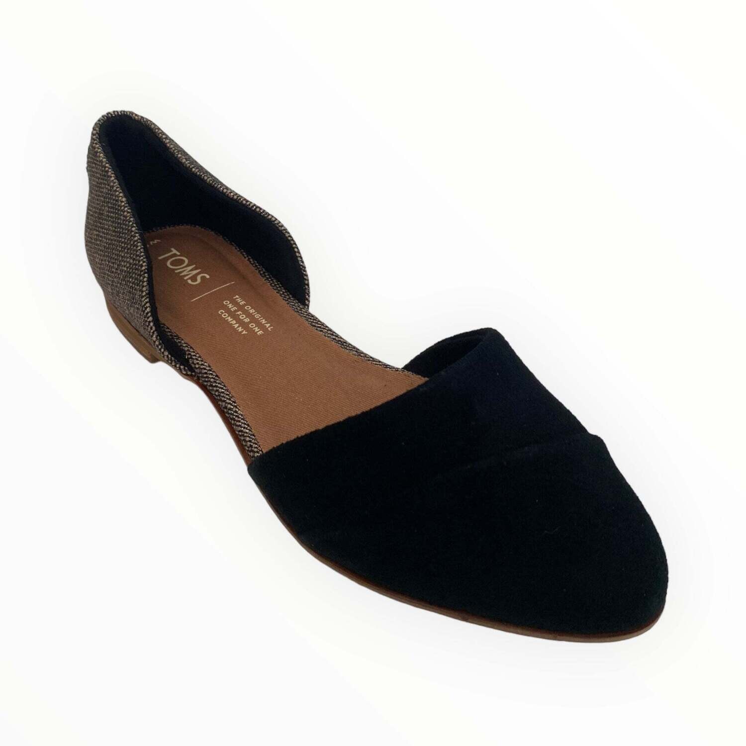 T Women&#39;s Jutti D&#39;orsay Black Suede/Metallic Woven Shoes