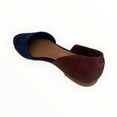 T Women&#39;s Jutti D&#39;orsay Navy/Penny Brown Suede Leather Shoes