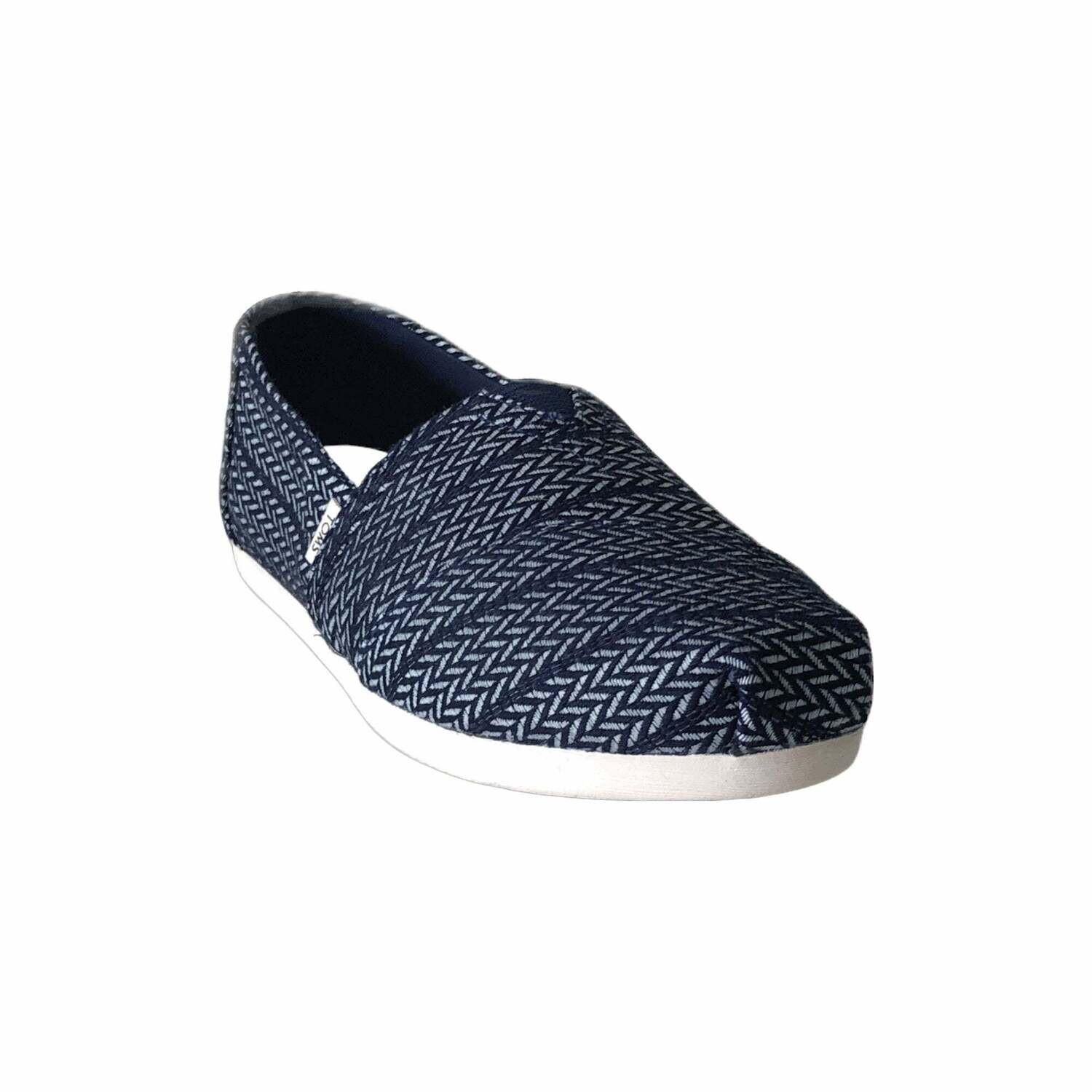 T Women&#39;s Navy Herringbone Woven Shoes
